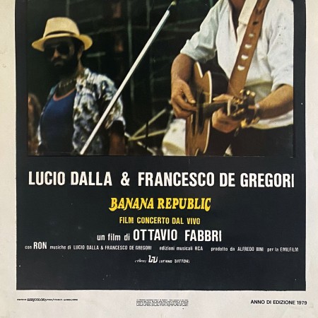 Locandina Originale Banana Republic - Lucio Dalla - Francesco De Gregori