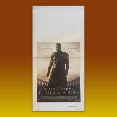 Locandina  cinematografica Il Gladiatore Gladiator Russell Crowe 2000