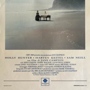 Locandina cinematografica Lezioni Di Piano 1993 Jane Campion 2