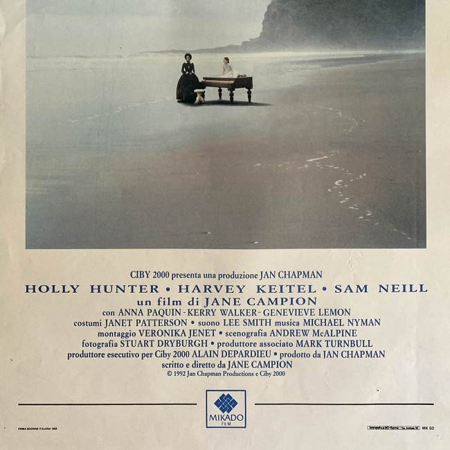 Locandina cinematografica Lezioni Di Piano 1993 Jane Campion