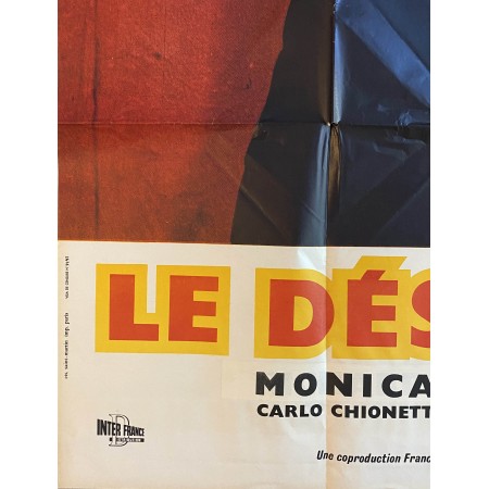 Manifesto Originale  Deserto Rosso Le Desert Rouge 1964 - 160X20 CM