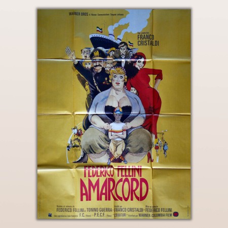Manifesto cinematografico Amarcord 1973 Federico Fellini