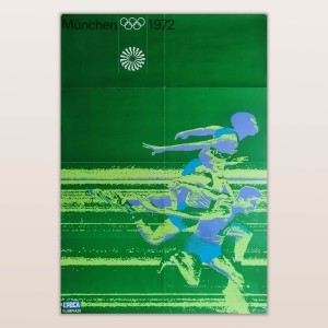 Poster Vintage Olimpiadi Monaco 1972 Munich Olympics