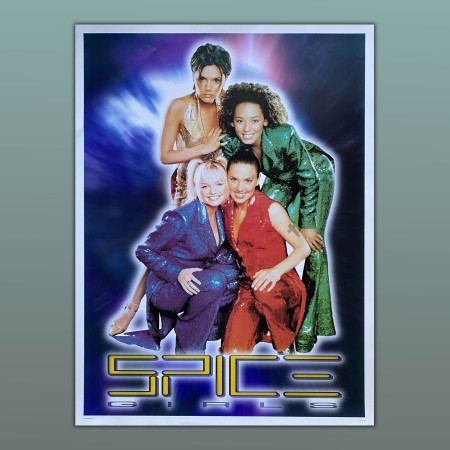 Poster Spice Girl - 1995 - Melanie Chisholm, Geri Halliwell, Victoria Adams