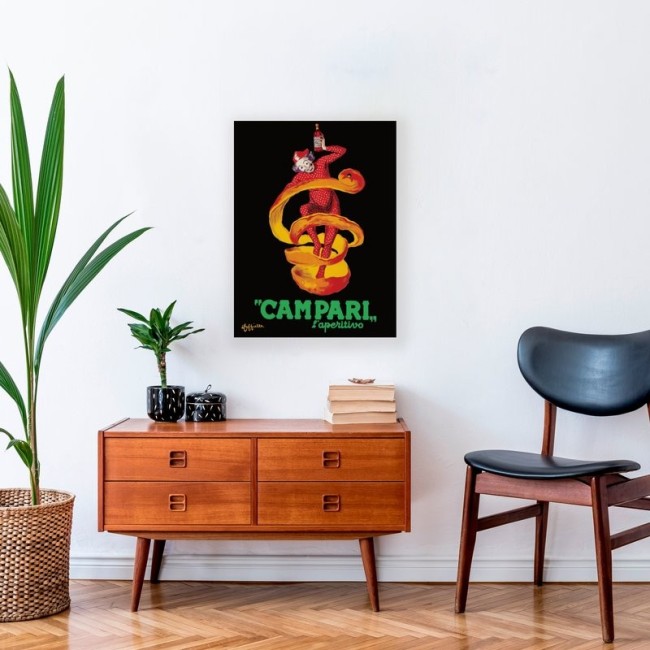 Quadro In Tela Fotoquadro Campari Capiello 80X60X2 CM