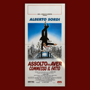 Locandina cinematografica originale del film Assolto Per Non Aver Commesso Il fatto - Alberto Sordi
