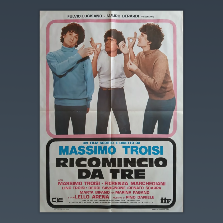 Manifesto Originale Ricomincio Da Tre Massimo Troisi 1980