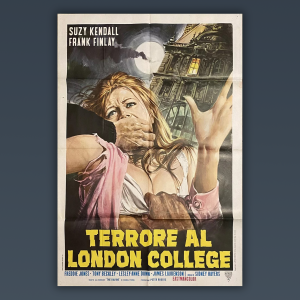 Manifesto Cinema Originale Terrore Al London College  - Assault - 1971 - Horror