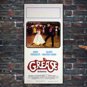 Original Movie Poster Grease 33x70 CM