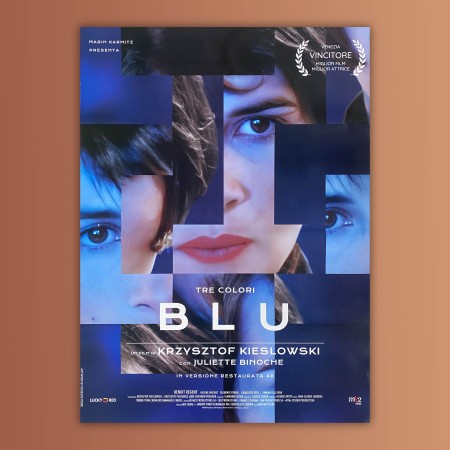 copy of Poster Locandina Tre Colori Film Blu -  Krzysztof Kieslowski