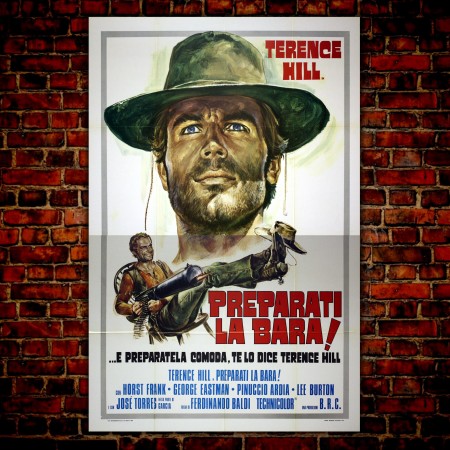 Manifesto Originale Preparati La Bara -140x200 CM - Terence Hill