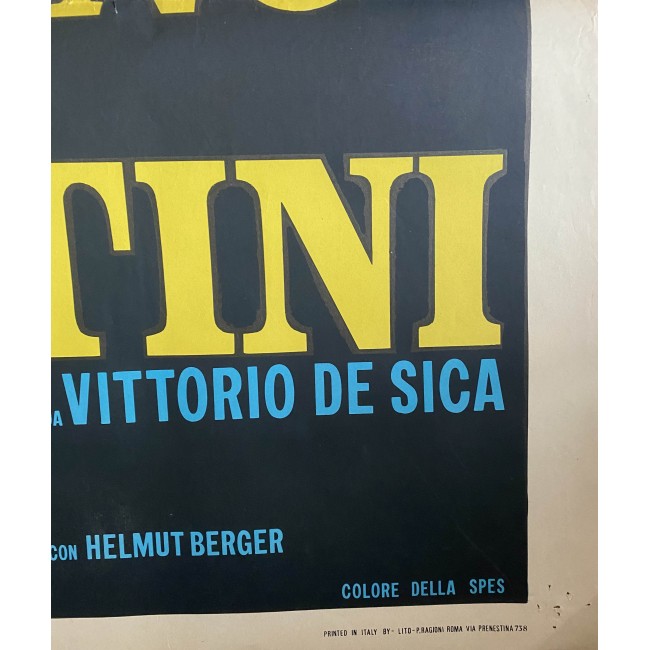 Manifesto Il Giardino Dei Finzi Contini - Vittorio De Sica