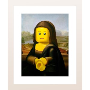 Poster Lego STEFANO BOLCATO "Gioconda" Firmato