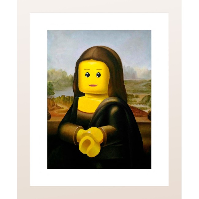 Poster Lego STEFANO BOLCATO "Gioconda" Firmato