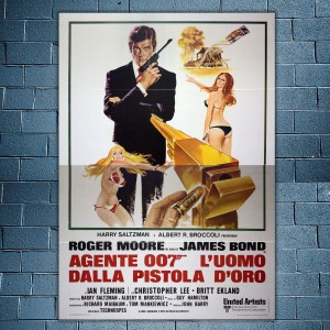 Original Poster 007 The Man With The Golden Gun - 140x200 CM - Roger Moore