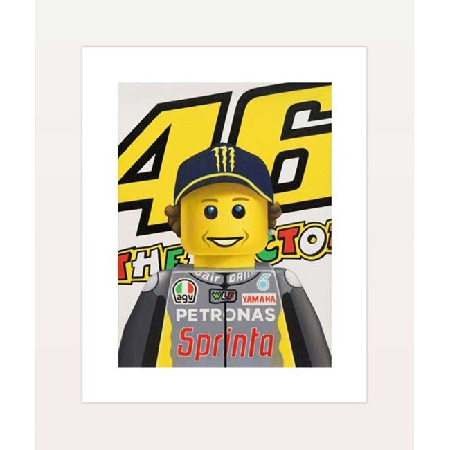 STEFANO BOLCATO Valentino Rossi VR46 LEGO POP ART Poster