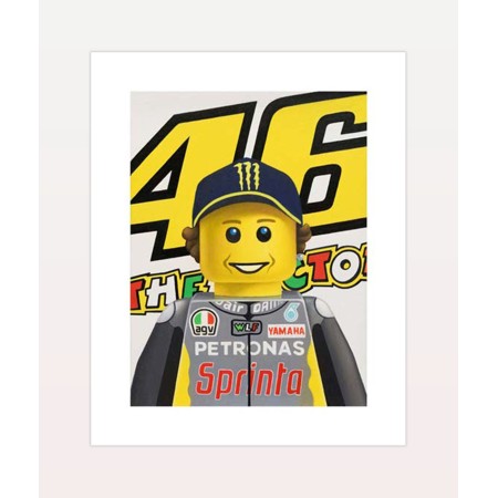 STEFANO BOLCATO Valentino Rossi VR46 LEGO POP ART Poster