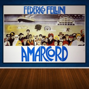Poster Amarcord orizzontale 100x70 CM - Federico Fellini