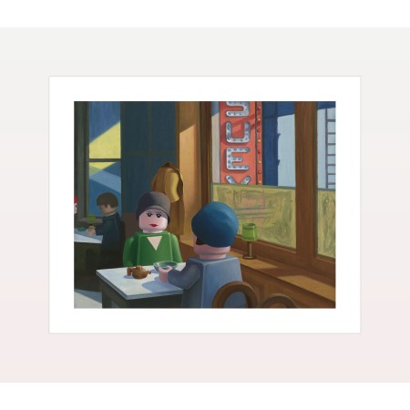 STEFANO BOLCATO "Chop Suey" Edward Hopper LEGO POP ART Poster