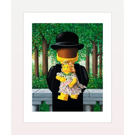 STEFANO BOLCATO Bouquet pronto Rene Magritte LEGO POSTER
