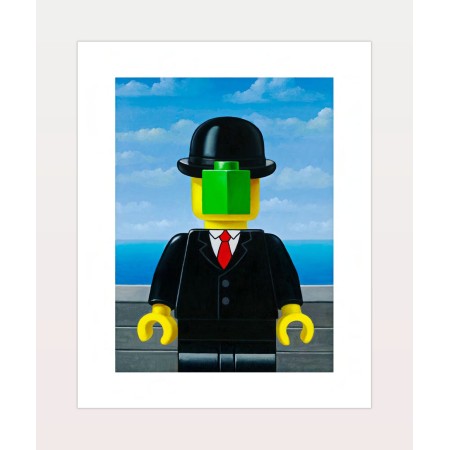 STEFANO BOLCATO Mabrick Rene Magritte LEGO POSTER