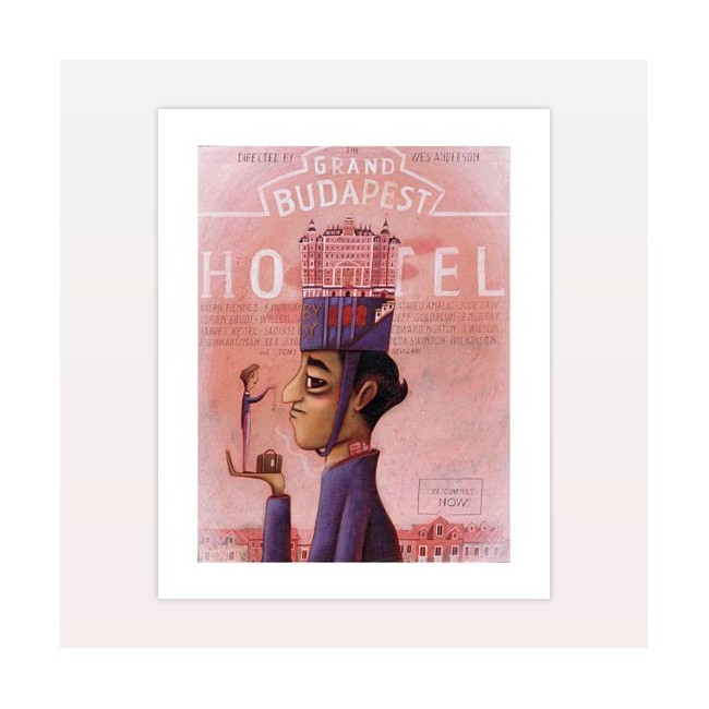 Stampa Fine Art Giulia De Mastio Gran Budapest Hotel - Limited Edition