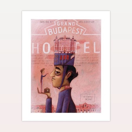 Stampa Fine Art Giulia De Mastio Gran Budapest Hotel - Limited Edition