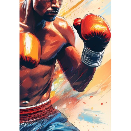 Poster Boxer Pugilato Artistico- 1091