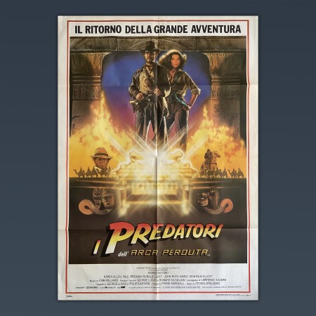Manifesto 2F Indiana Jones I Predatori Dell'Arca Perduta