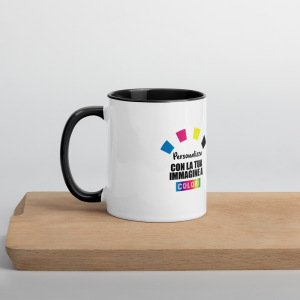 Tazza In Ceramica Bianca Con Interno Nero - Personalizzabile con foto, immagini, grafica, logo 2