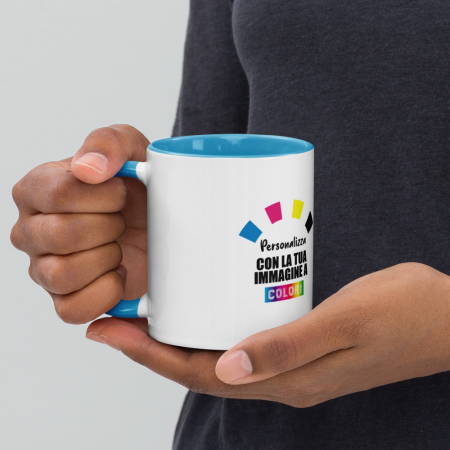 copy of Tazza In Ceramica Bianca Con Interno Colorato Personalizzata