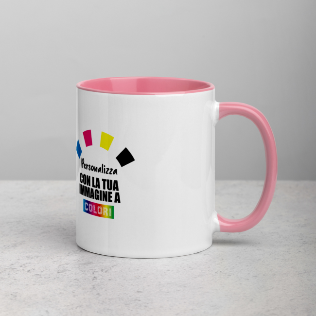 copy of Tazza In Ceramica Bianca Con Interno Colorato Personalizzata
