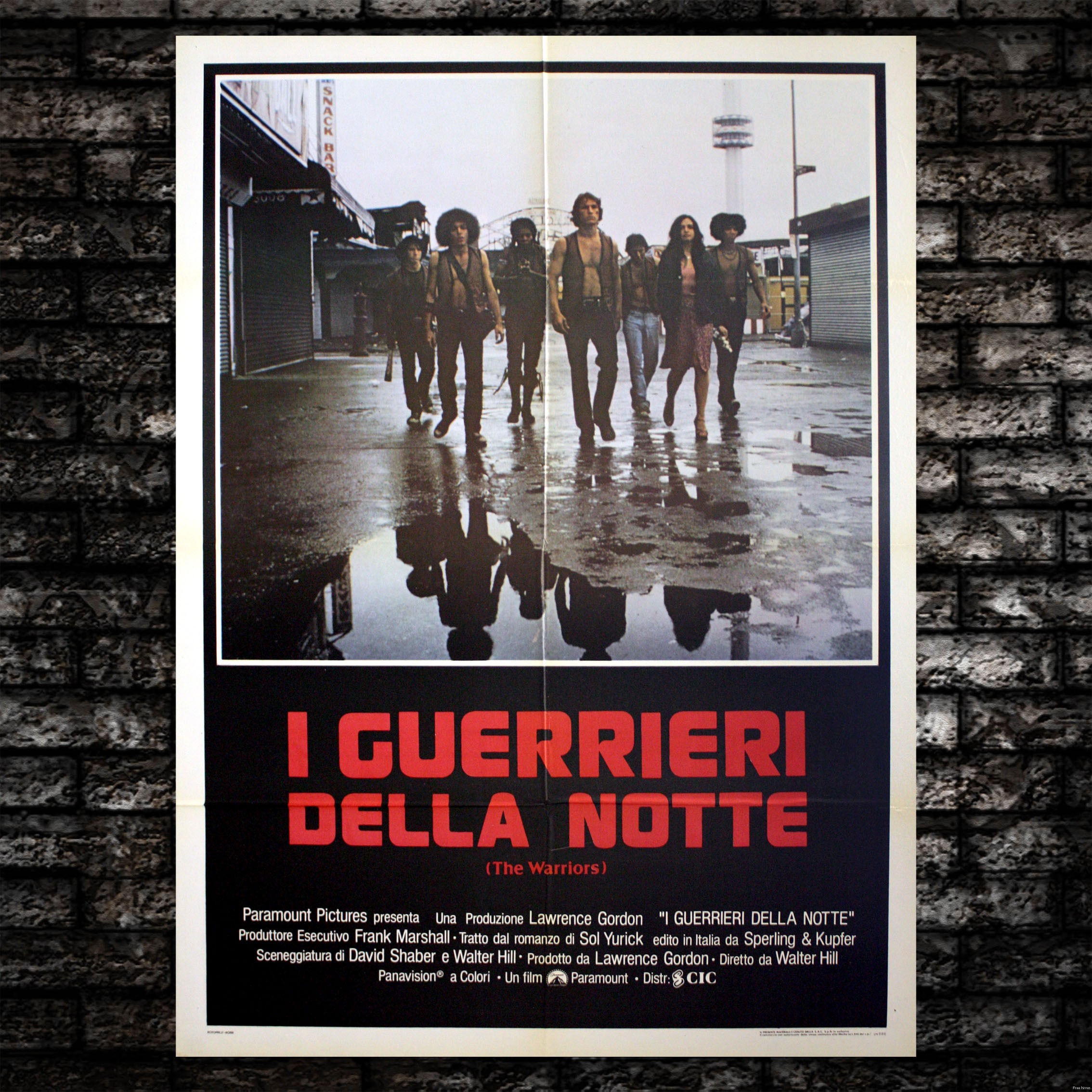 Original Movie Poster The Warriors - 100x140 CM - GoPoster