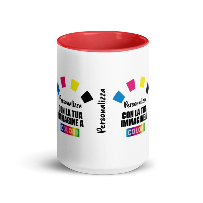 copy of Tazza In Ceramica Bianca Con Interno Colorato Personalizzata