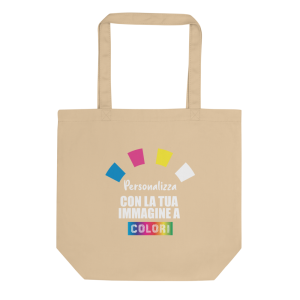 Eco Tote Bag Shopping Bag Shopper In Cotone Personalizzata, foto, grafica, immagini, logo 2