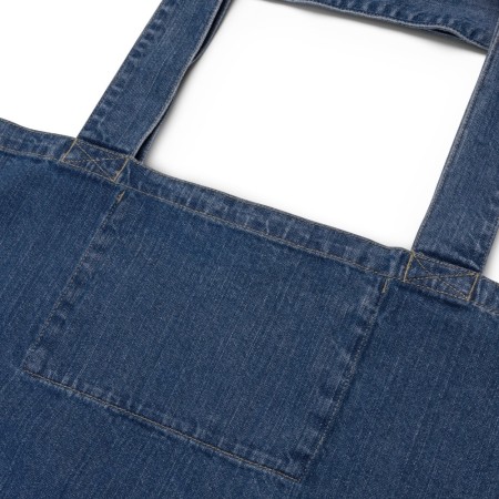 Borsa Shopping Bag Shopper Denim Jeans Personalizzata a colori, foto, grafica, immagini,logo