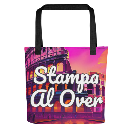 Shopping Bag Con Stampa All Over