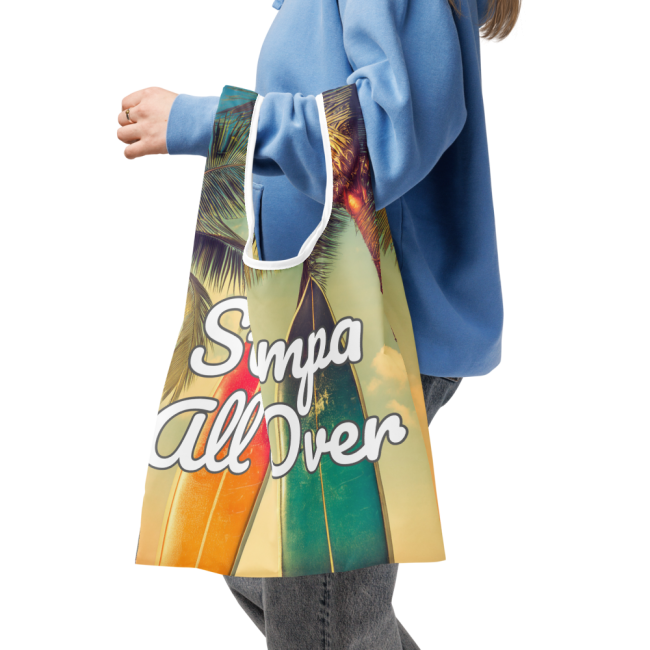 Borsa Shopping Bag Shopper Con Stampa All Over