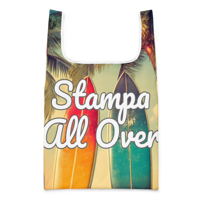 Borsa Shopping Bag Shopper Con Stampa All Over