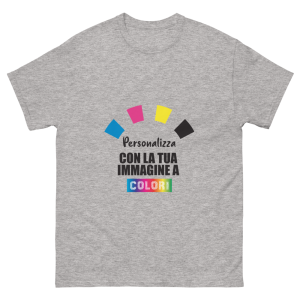 Maglia T-shirt classica Unisex Gildan 5000 Personalizzata, Stampa a colori, logo, immagine, grafica