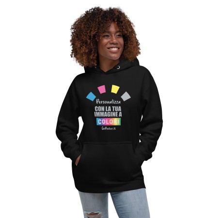 Felpa Con Cappuccio Unisex Personalizzata A Colori M2580