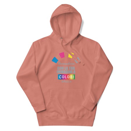 Felpa Con Cappuccio Unisex Personalizzata A Colori M2580