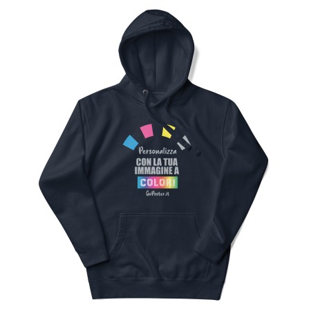 Felpa Con Cappuccio Unisex Personalizzata A Colori M2580
