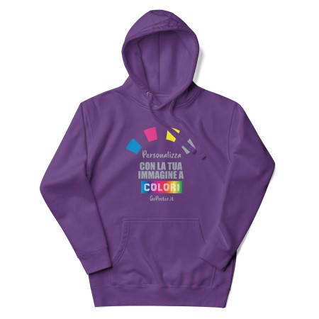 Felpa Con Cappuccio Unisex Personalizzata A Colori M2580