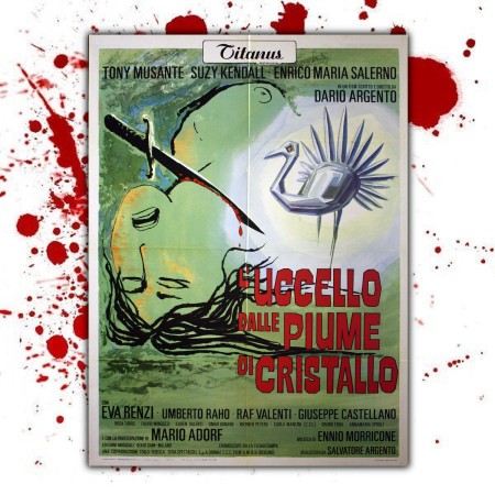 Manifesto Originale L'Uccello Dalle Piume Di Cristallo - 100x140 CM
