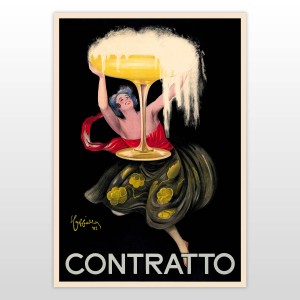 Poster Vintage Pubblicità Contratto Spumanti 70X100 CM - Leonetto Cappiello