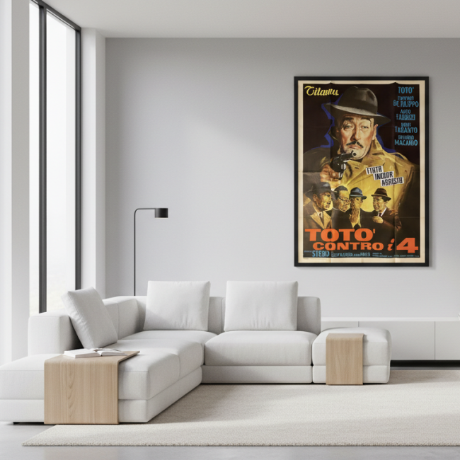 Manifesto Totò Contro I 4 - 1963 - 100x140 CM