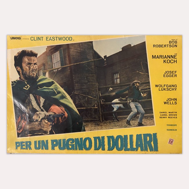 Fotobusta originale Per Un Pugno Di Dollari - 1964 - Sergio Leone, Clint Eastwood, Gian Maria Volontè, Marianne Koch