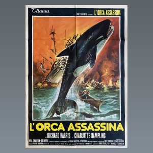 Manifesto L'Orca Assassina - 100x140 CM - 1977