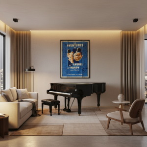 Manifesto Les Aventures De Stan Laurel Et Oliver Hardy 120X160 CM Stanlio E Ollio 2